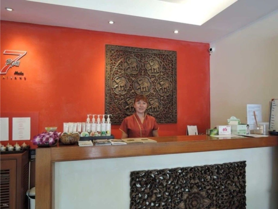 Spa reception at 7 Spa Luxury Pattaya