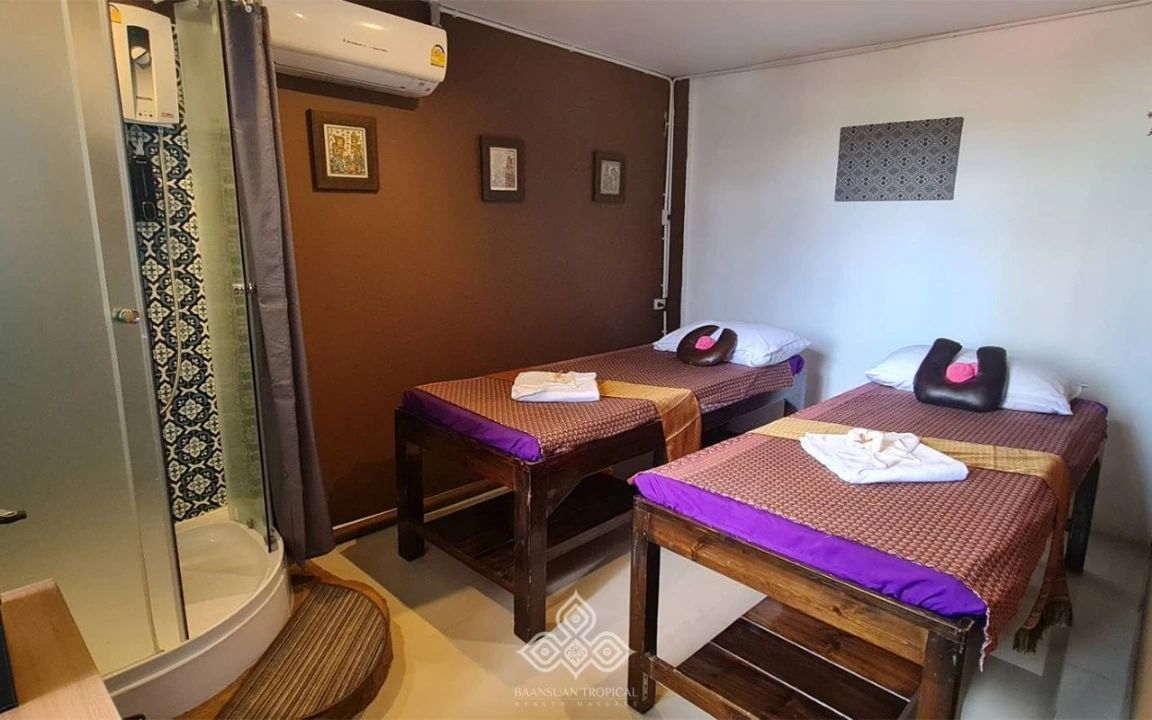 Relaxation area at RINN Spa & Massage - a spa in Pattaya, Thailand.