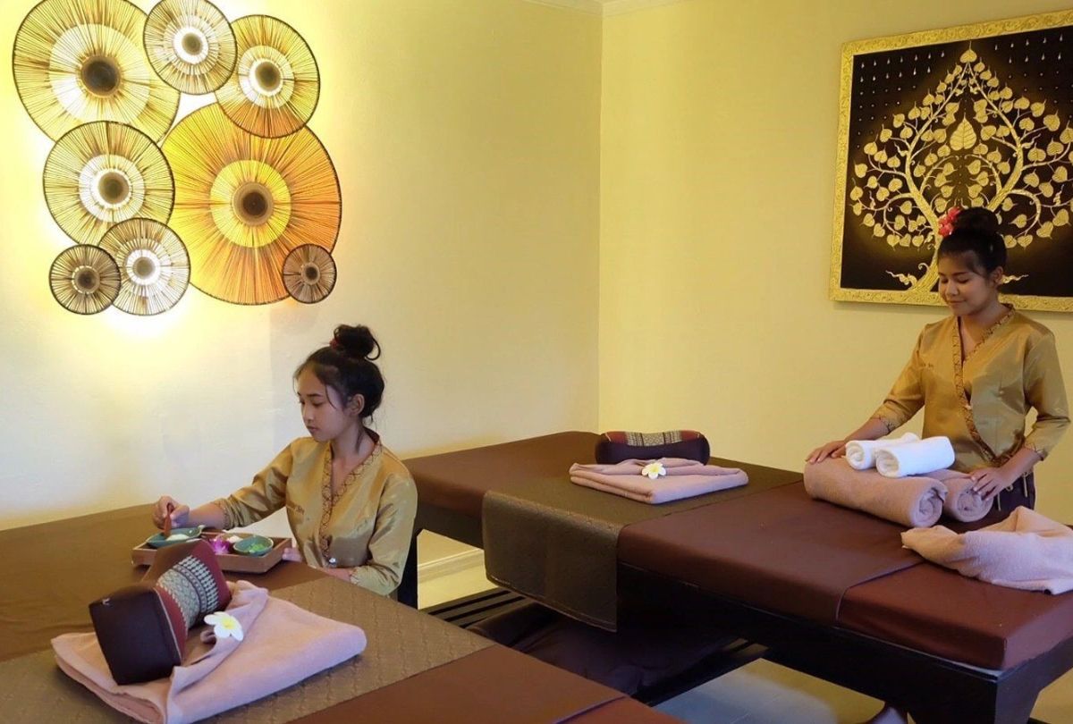 Reception at RINN Spa & Massage - a spa in Pattaya, Thailand.